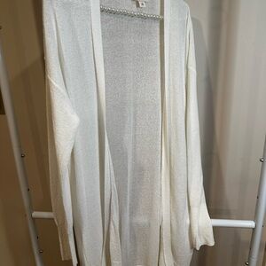 Elegant White off white Women's cardigan